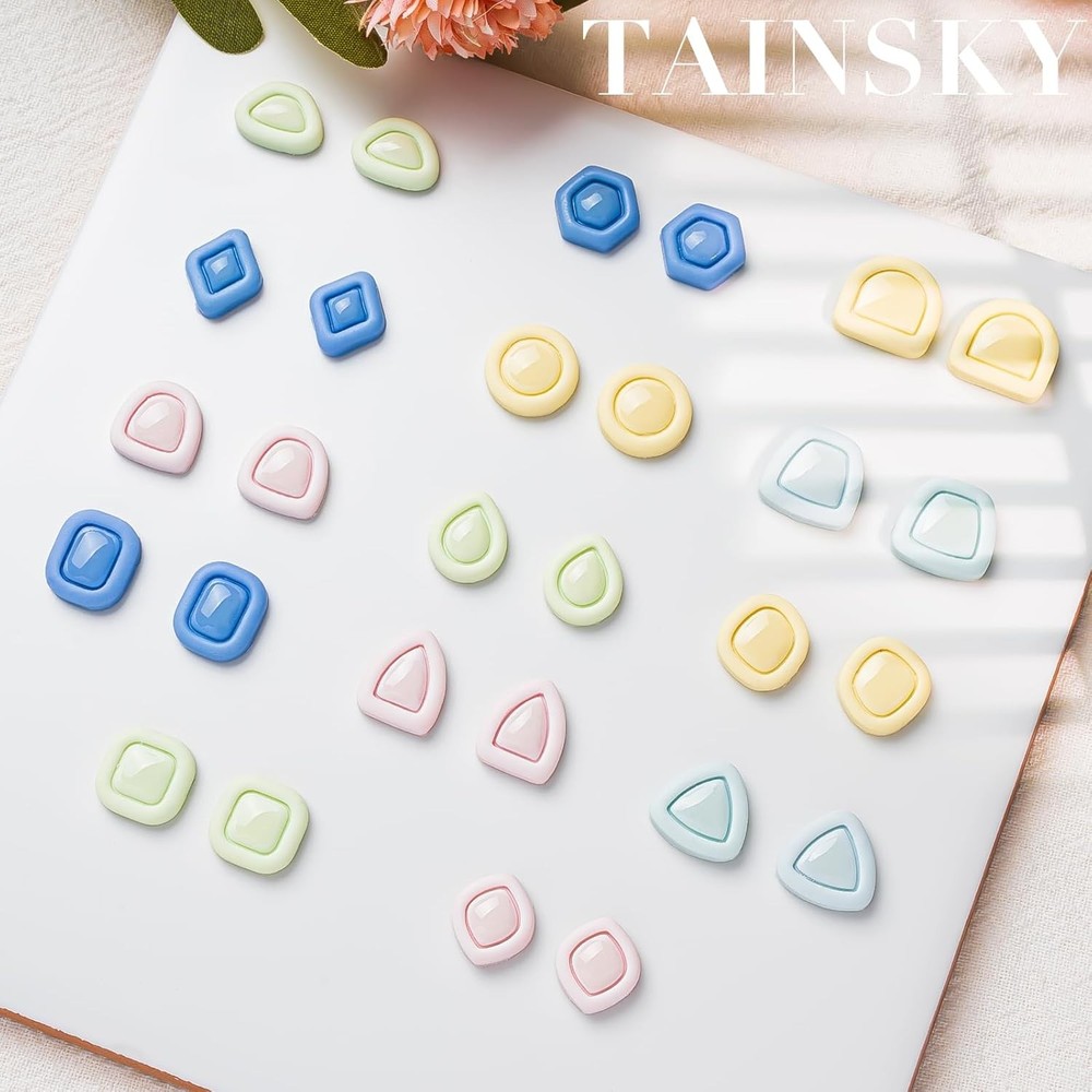 TAINSKY Polymer Clay Cutters - Frame Cutters, Boho Mini Studs Set