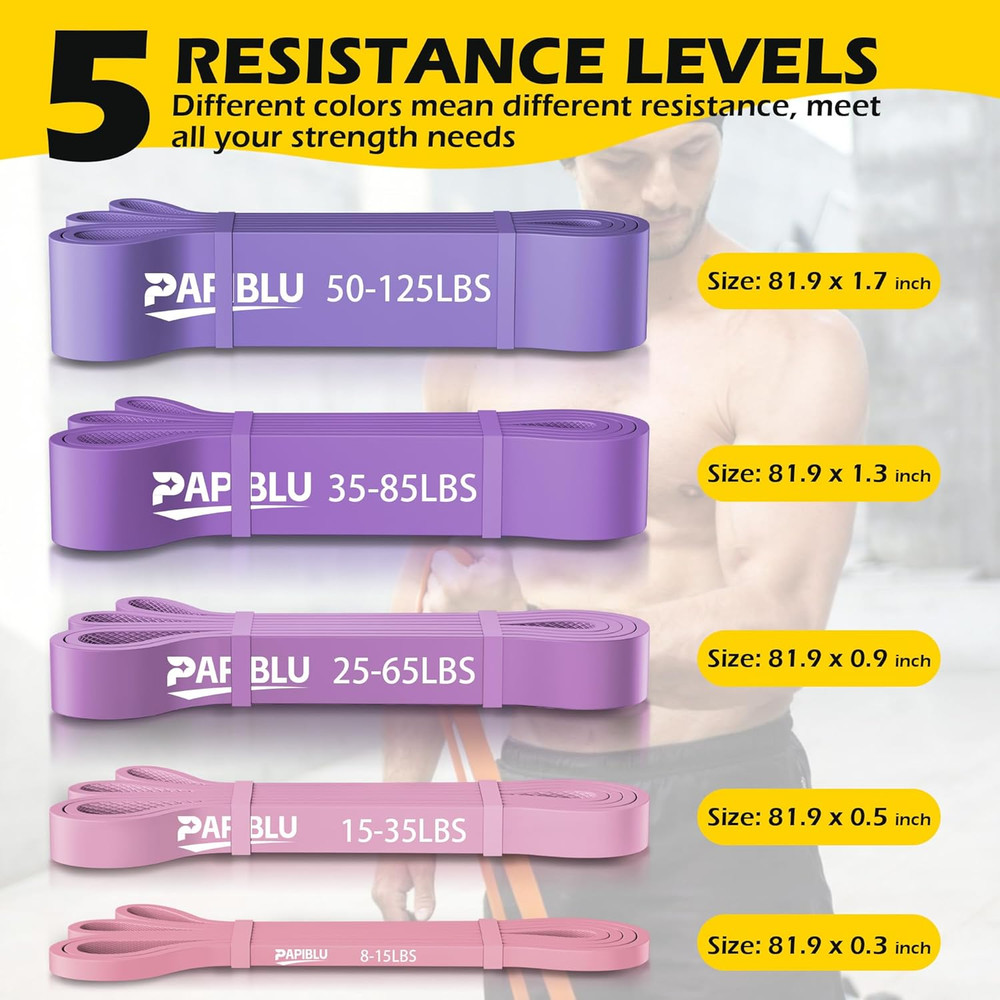 Pull up Bands, Resistance Bands Set for Pull-Up Assistance, Exercise Bands with