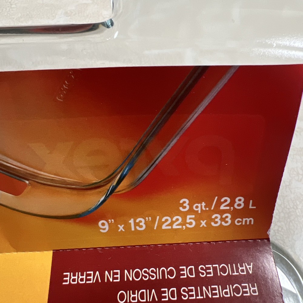 Pyrex Easy Grab Glass Bakeware 3 quart 9”x13”