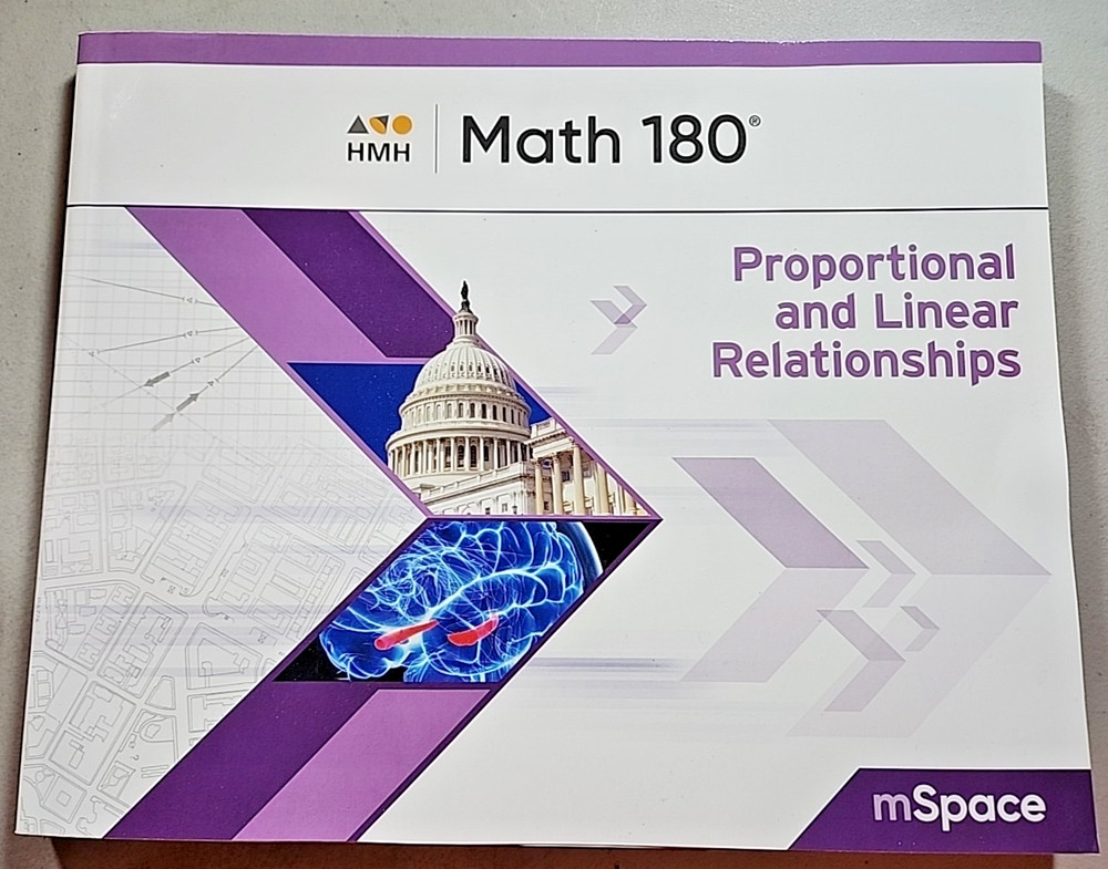 HMH Math 180 Proportional & Linear Relationships Student Book mSpace (Gr 5-12)