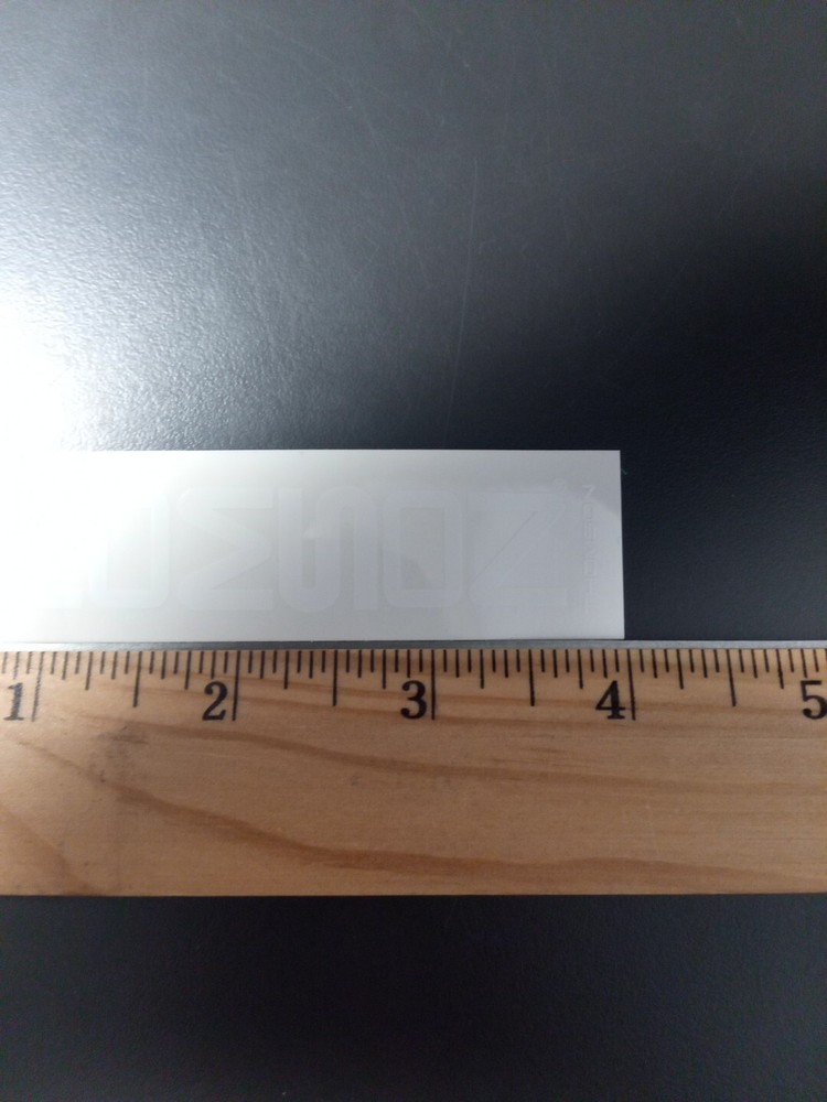 4" Thomson Decal/Sticker White On Clear