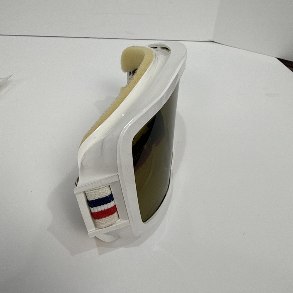 Vintage CEBE US Ski Team Goggles Snowboard White Frames