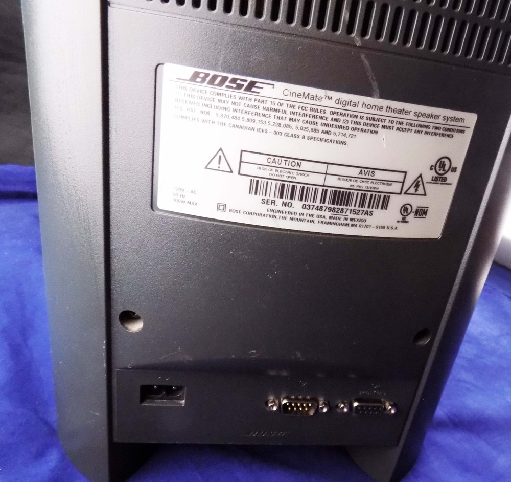 Bose Cinemate Digital Home Theater 2.1 Powered Speaker System Programable Remote