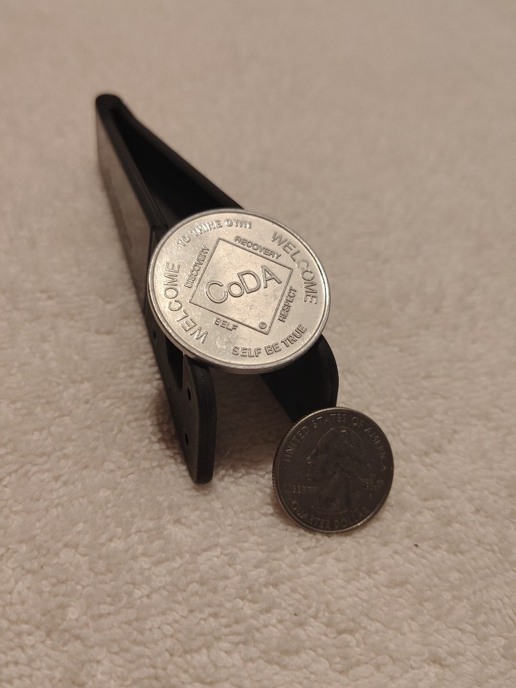 CODA ~ Welcome Aluminum Token ~ Co-Dependent Anonymous Token ~ Used