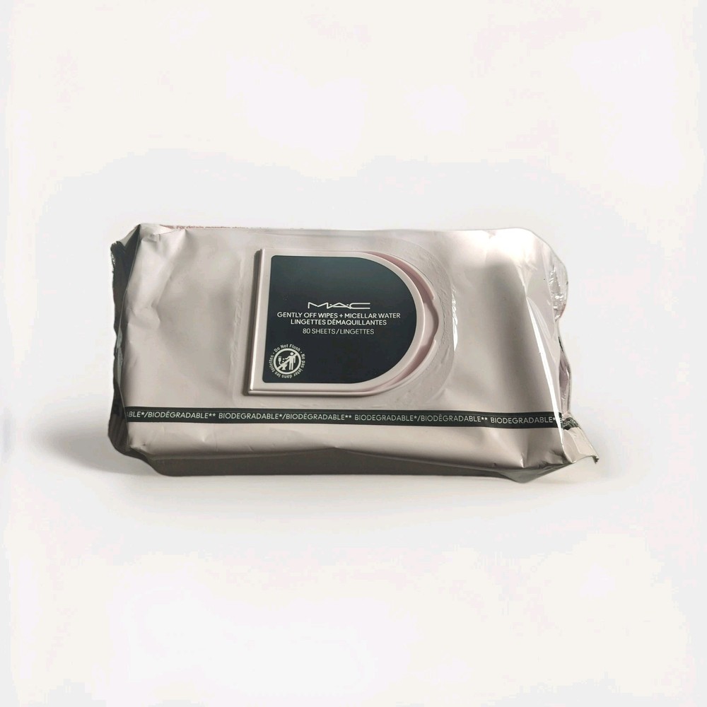 MAC GENTLY OFF WIPES + MICELLAR WATER 80 Sheets