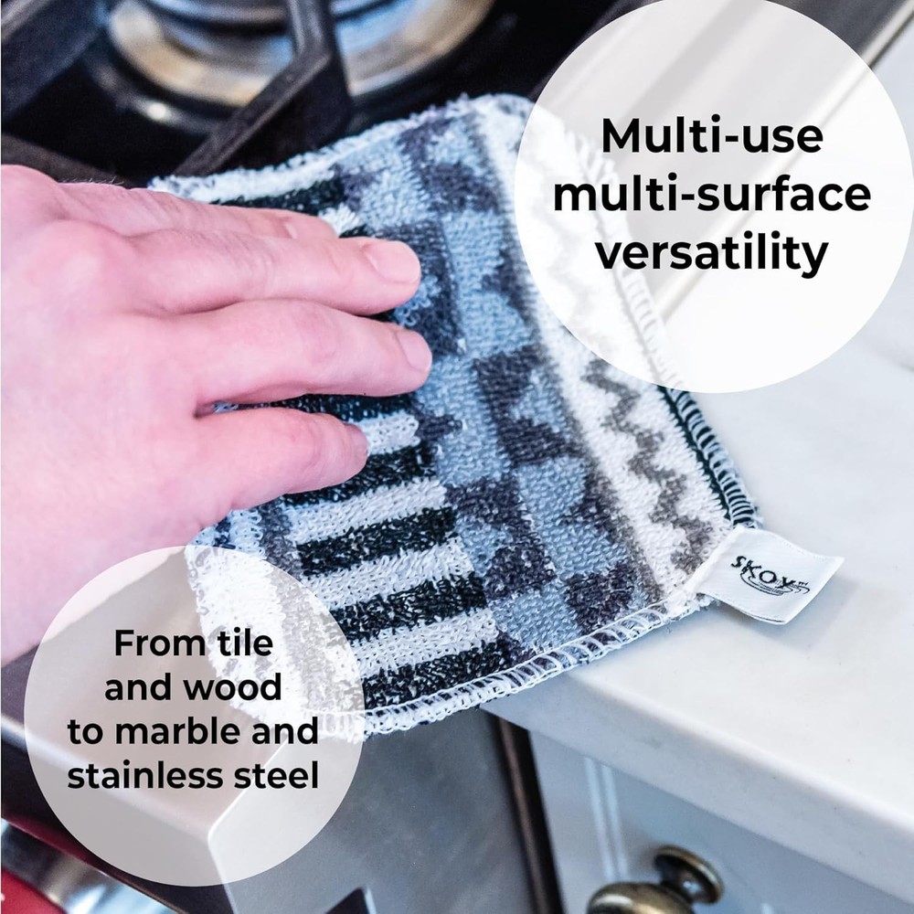 Scrub, 2-pack Reusable, Non-Scratching Dish Scrubber for Kitchen and Househol...