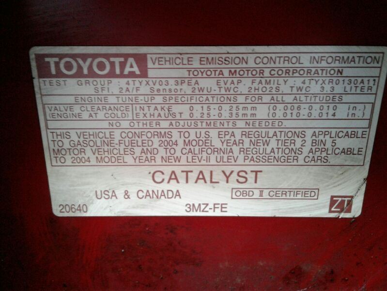 2004 TOYOTA SOLARA DRIVER SIDE FRONT DOOR LOCK ACTUATOR ASSEMBLY