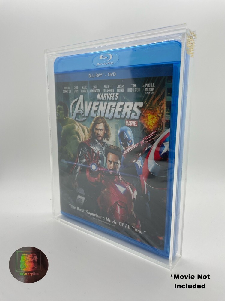 Blu Ray Movie Acrylic Display Case Protector UV Resistant