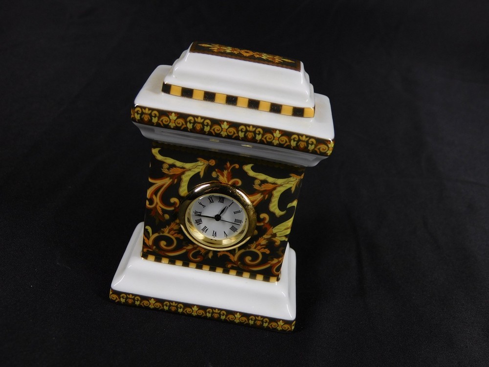 Rosenthal Versace Barocco Miniature Desk Clock