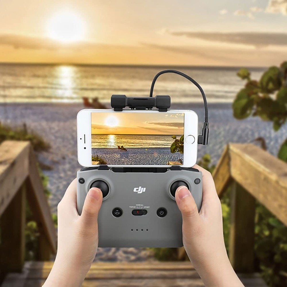 1FT USB Micro to iOS DJI Remote Controller Cable for iPhone 1FT(12in), Black