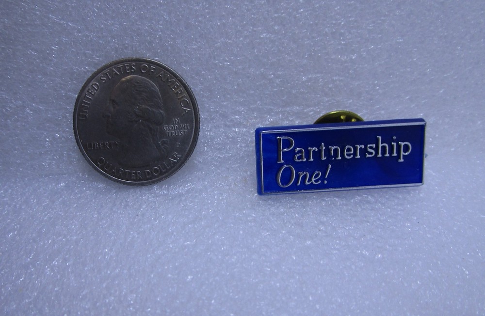 Partnership One! Plastic Pin