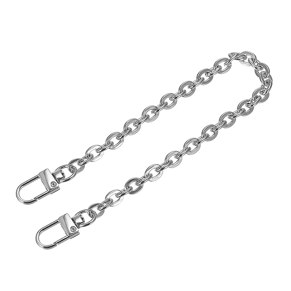 8"x0.28" Purse Chain Strap, Purse Handle Shoulder Replacement Straps, Silver