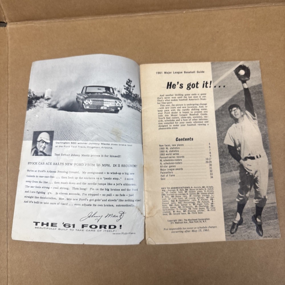 1961 MLB Guide - Ford Motor Company