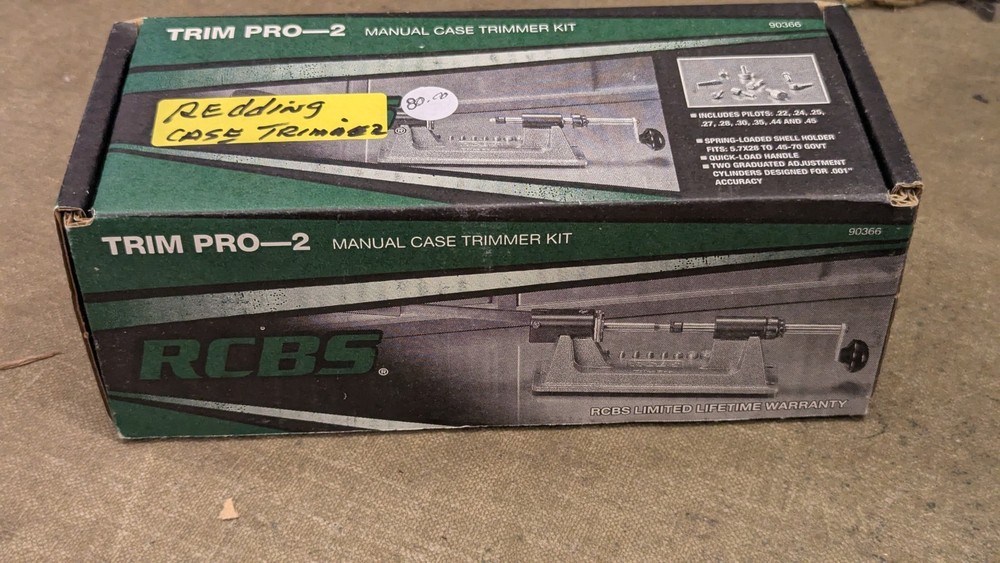 REdding shell case trimmer in RCBS packaging