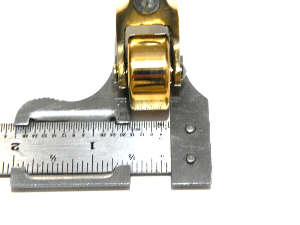 Brass Caster Wheels With Solid Brass Fork And Wheel Steel Stem