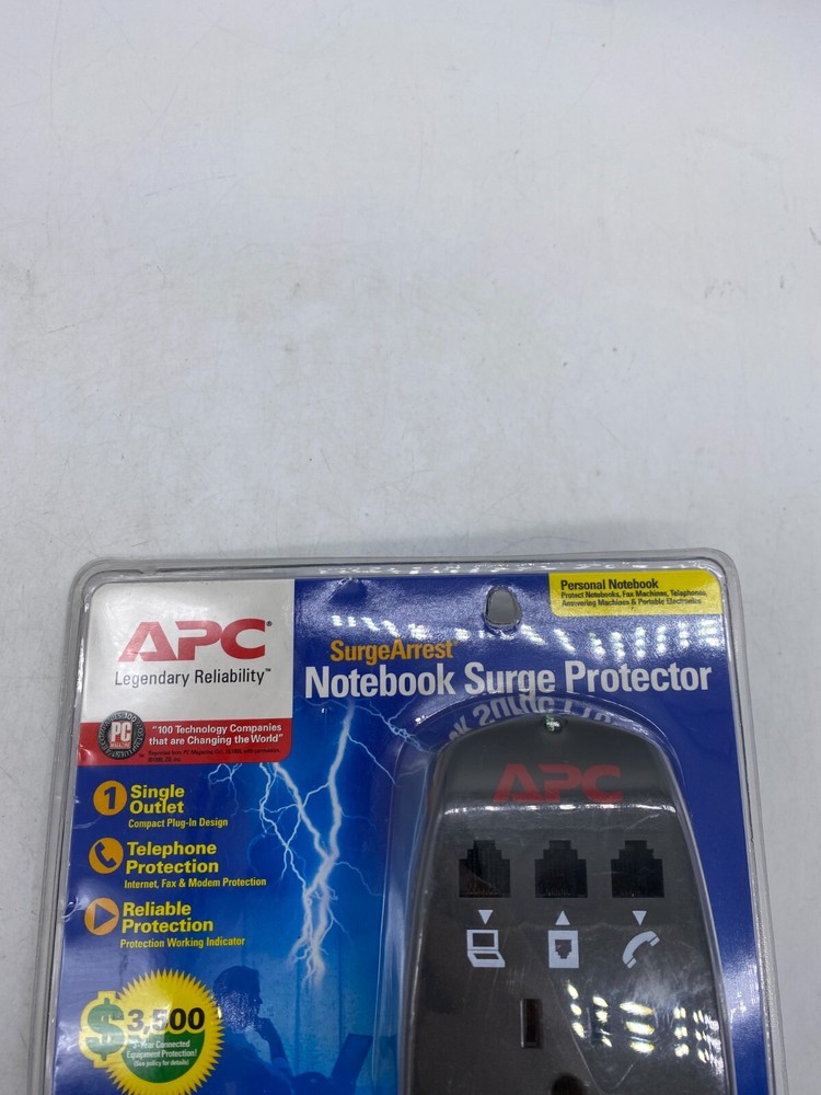 APC SurgeArrest Notebook Laptop Portable Surge Protector PNote1