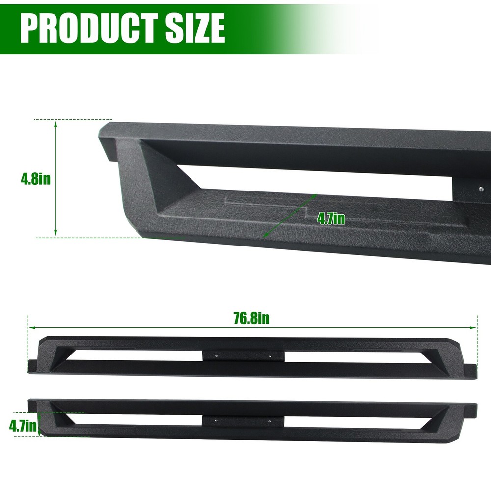 Drop Side Step for 07-18 Chevy Silverado 1500 Extended/Double Cab Running Boards