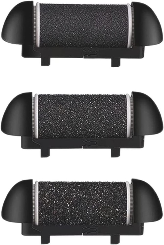 3 Different Replacement Roller Head for 1 Count (Pack of 1), Black