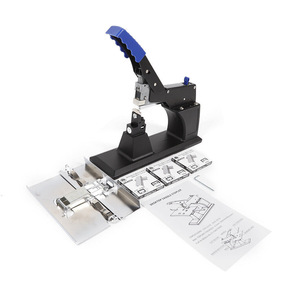 Manual Desktop Office Saddle Stitcher Saddle Stitching Stapler Binding Machine