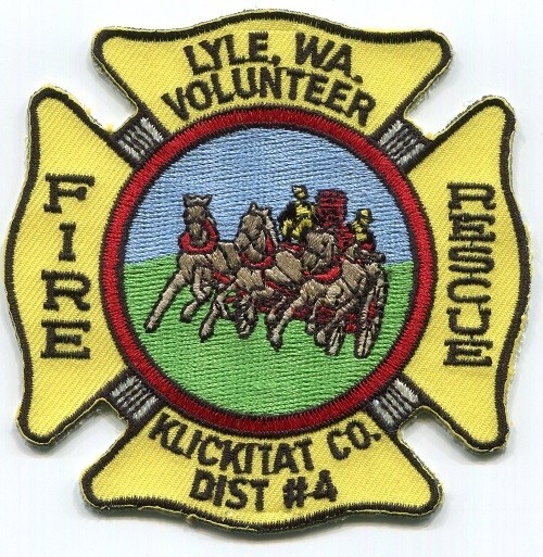 WASHINGTON - Lyle Fire Dept. - [Shoulder Patch] - Old Style 90's