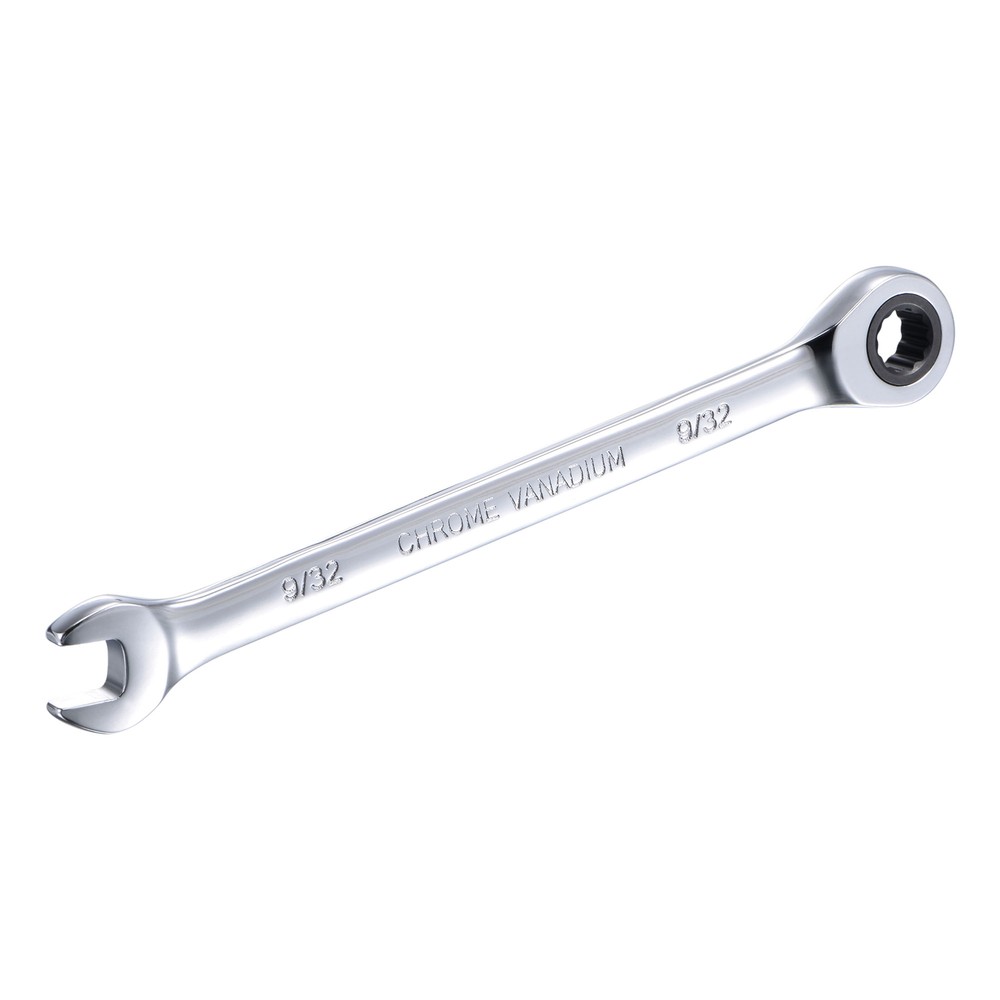 9/32" Ratcheting Combination Wrench Spanner SAE 72 Teeth 12 Points Box Ended
