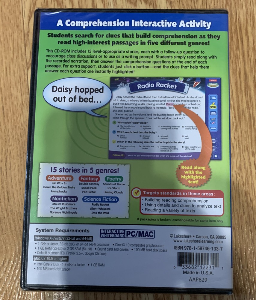 Highlight the Clues Interactive Comprehension Activities – Gr. 5-6- CD-ROM