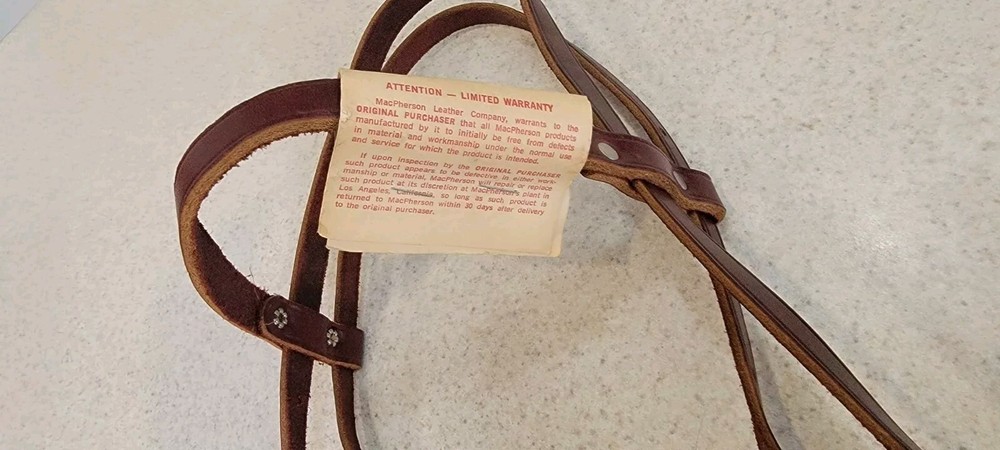 MacPherson Leather Horse Halter Band Headstall