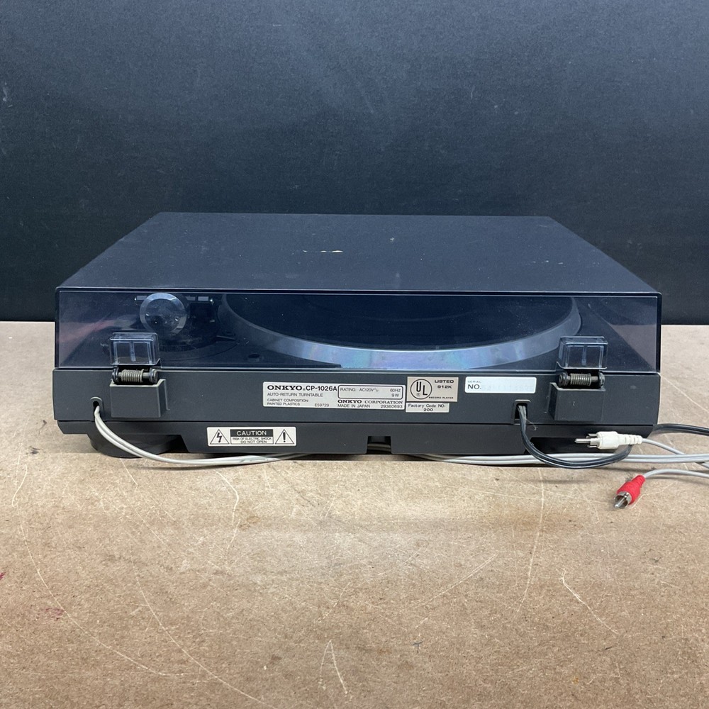 ONKYO Auto Return Turntable System Model CP-1026A - Untested