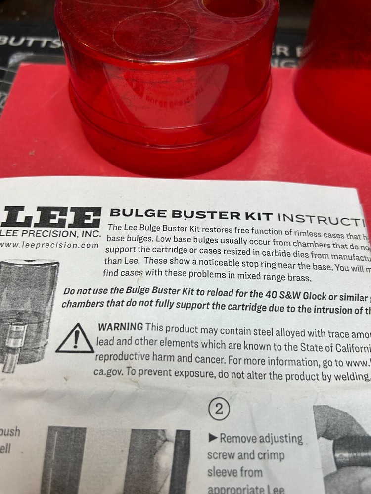 Lee 90487 Bulge Buster Kit