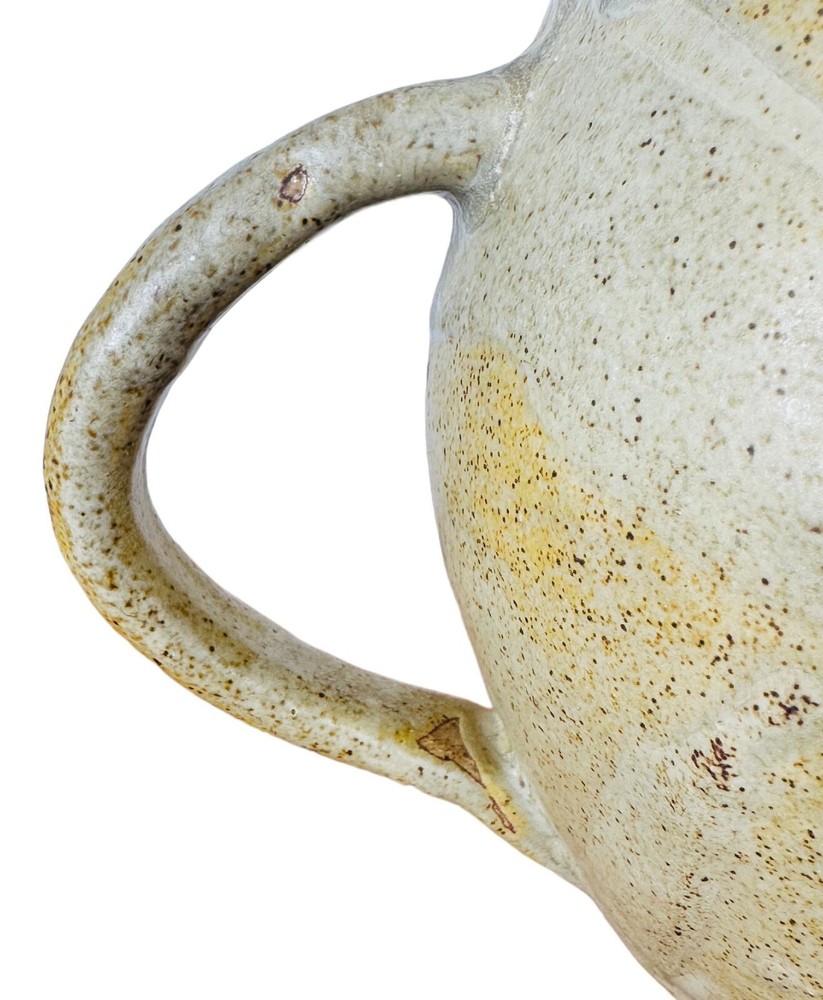 STUDIO ART POTTERY SIGNED GLAZED PITCHER Earth Tones Farmhouse Rustic 5.5" BOHO