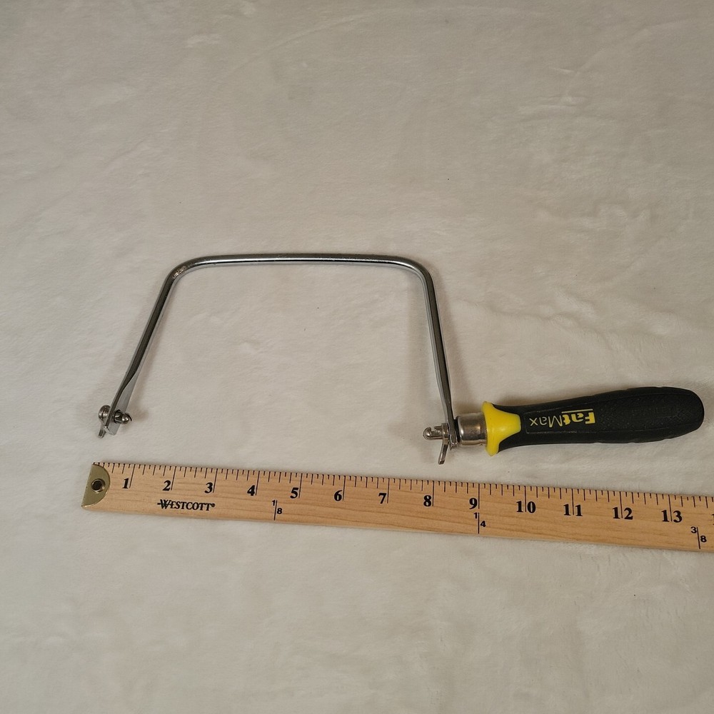 Stanley Fatmax 015106 Coping Saw Handle, Black Grip Handle, Without Blade