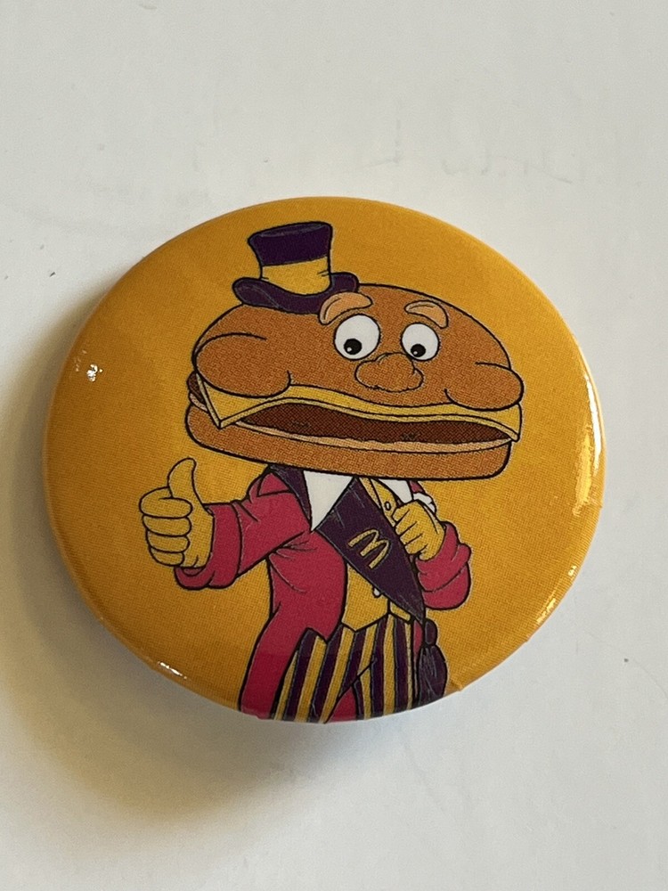 Mcdonalds Mayor Mccheese Rare Button Pin Back