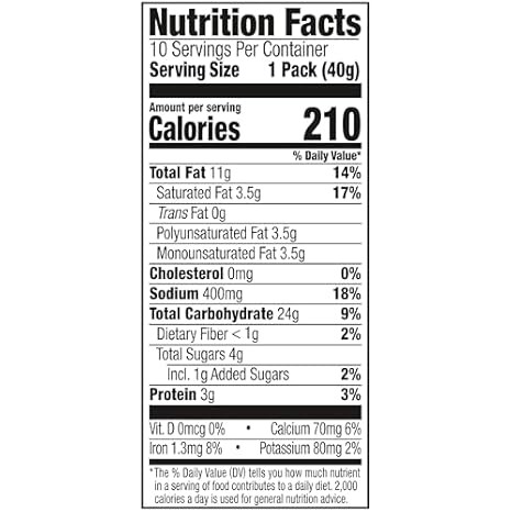 Lance ToastChee Cheddar Sandwich Crackers, 10 Packs, 6 Crackers Each