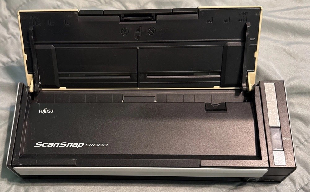 Fujitsu S1300 ScanSnap Document Scanner Tested & Working EUC
