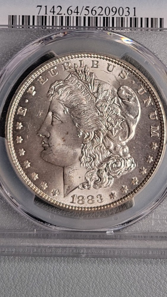 1883 P Morgan Silver Dollar - PCGS MS64 - Sharp Reverse