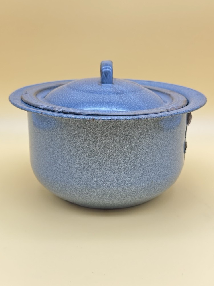 Vintage Moore Glasstex Enamelware Junior Combinet w/ Lid