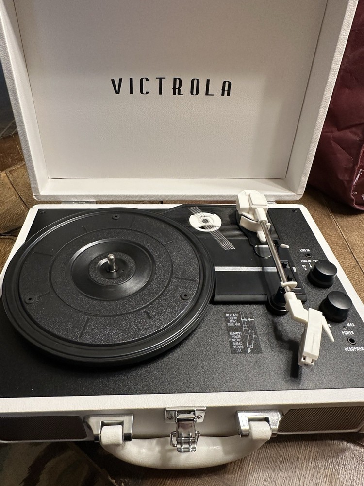 Victrola White Record Player New Without Box