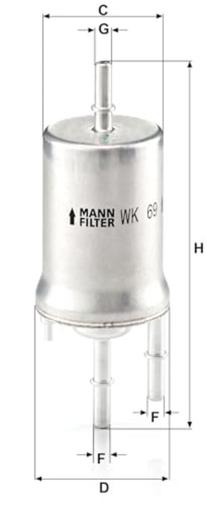 MANN-FILTER WK 69 Fuel Filter