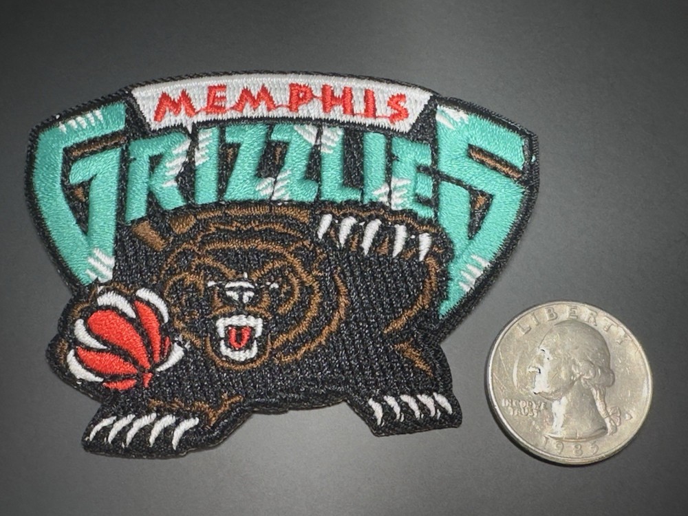 Memphis Grizzlies Throwback Embroidered Iron On Patch