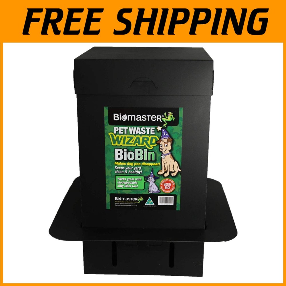 Pet Waste Wizard BioBin Composter - Dog Poop Digester System
