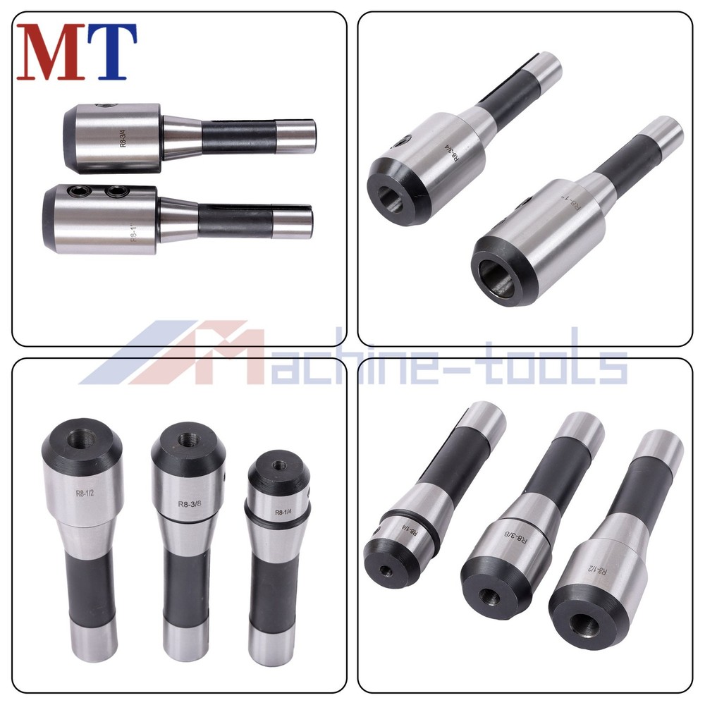 5PC R8 End Mill Holder Set Complete 1/4" to 1" Conversion Kit