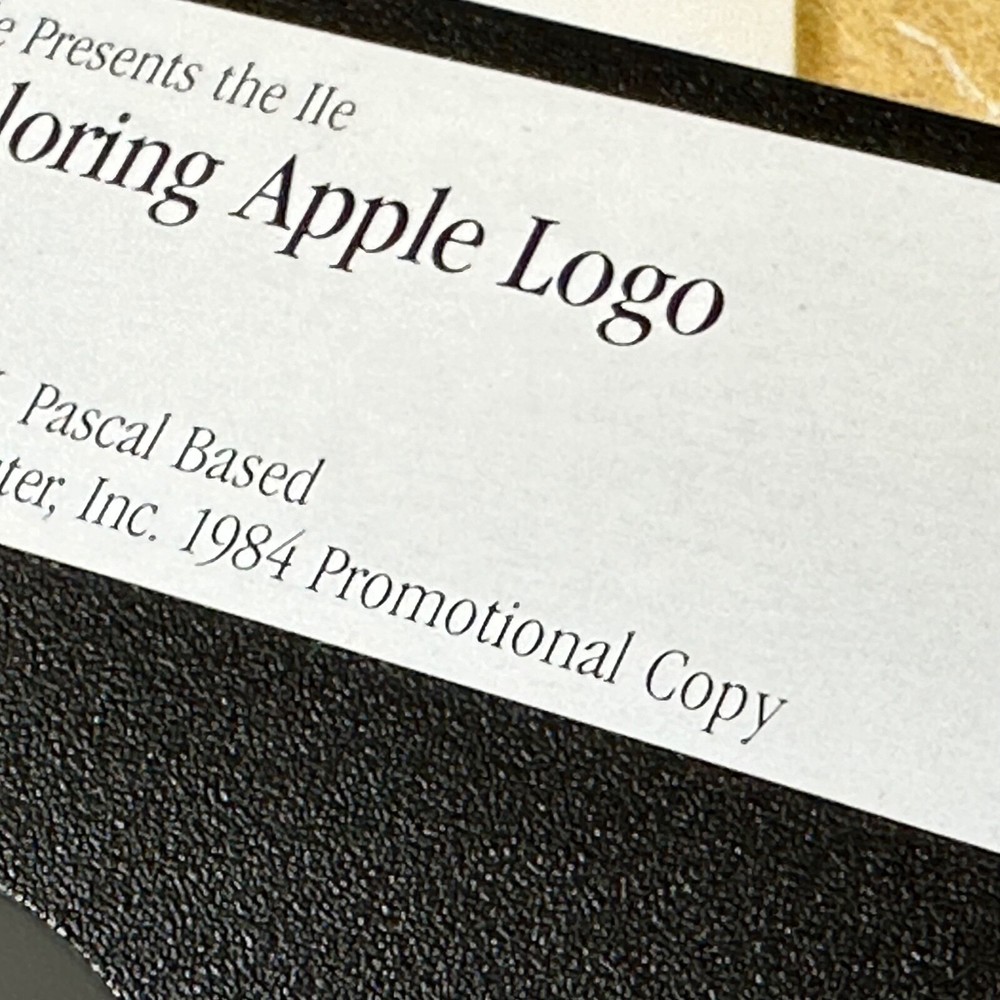 Rare Apple IIe TUTORIAL Double-sided disk Getting ..BASIC / Exploring Apple Logo