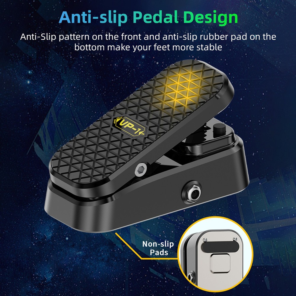 Volume Expression Guitar Effect Pedal Dual Control Silent Stereo Interface F2S1