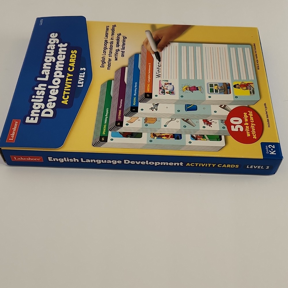 Lakeshore English Language Development Activity Cards Level 3, Grades K-2, Alph…
