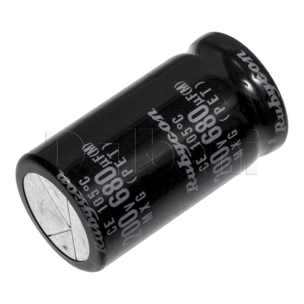 200V 680uF 105C 22x40mm Original Rubycon Snap In Electrolytic Capacitor