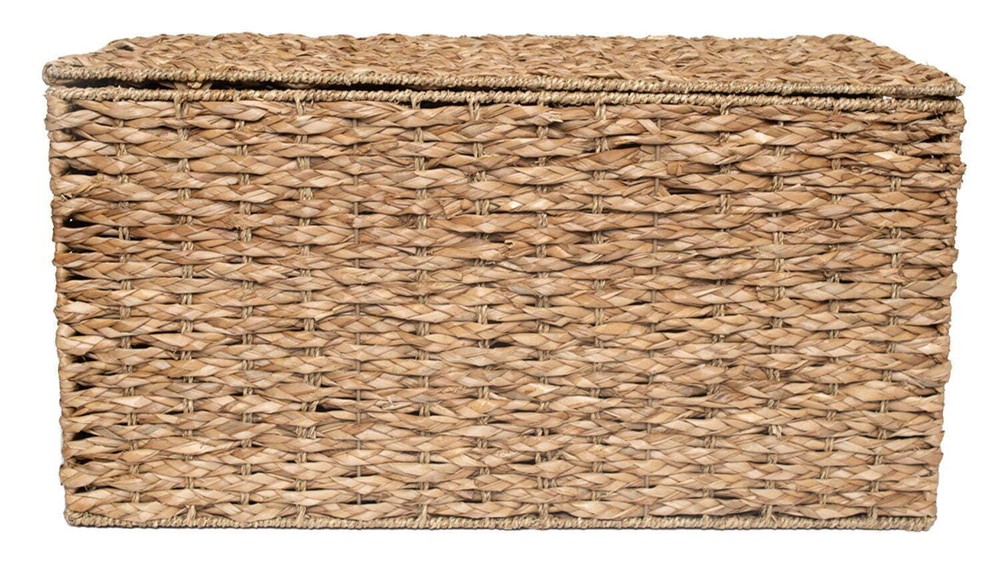 Storage Natural Trunk Large Rectangular Comfortable Cut Out Handles Anywhere