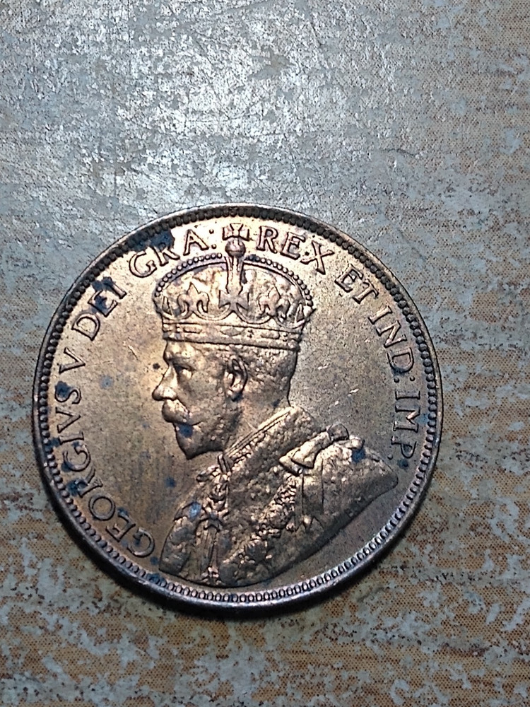 1914 canada large cent bu unc spots