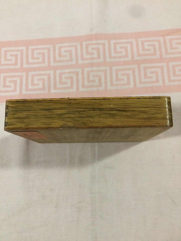 Old empty wooden box Horn 2000