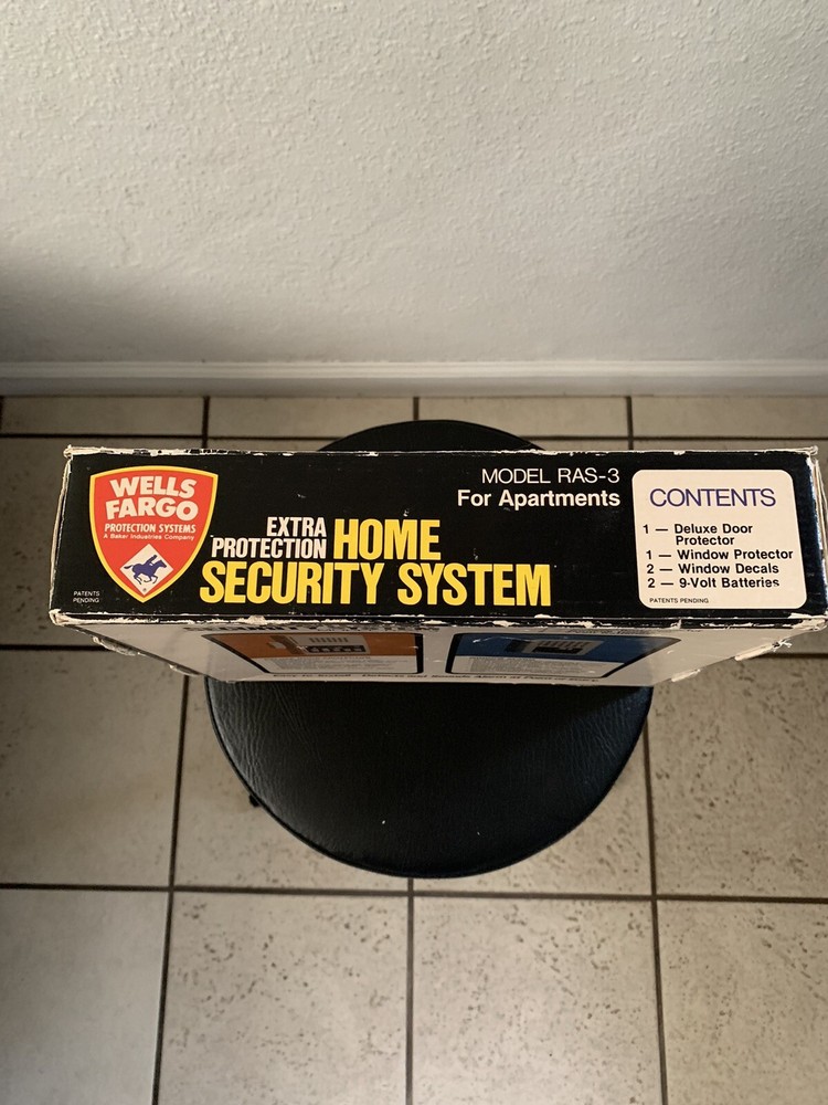 Wells Fargo Vintage Home security system Model RAS-3 **READ DESCRIPTION**