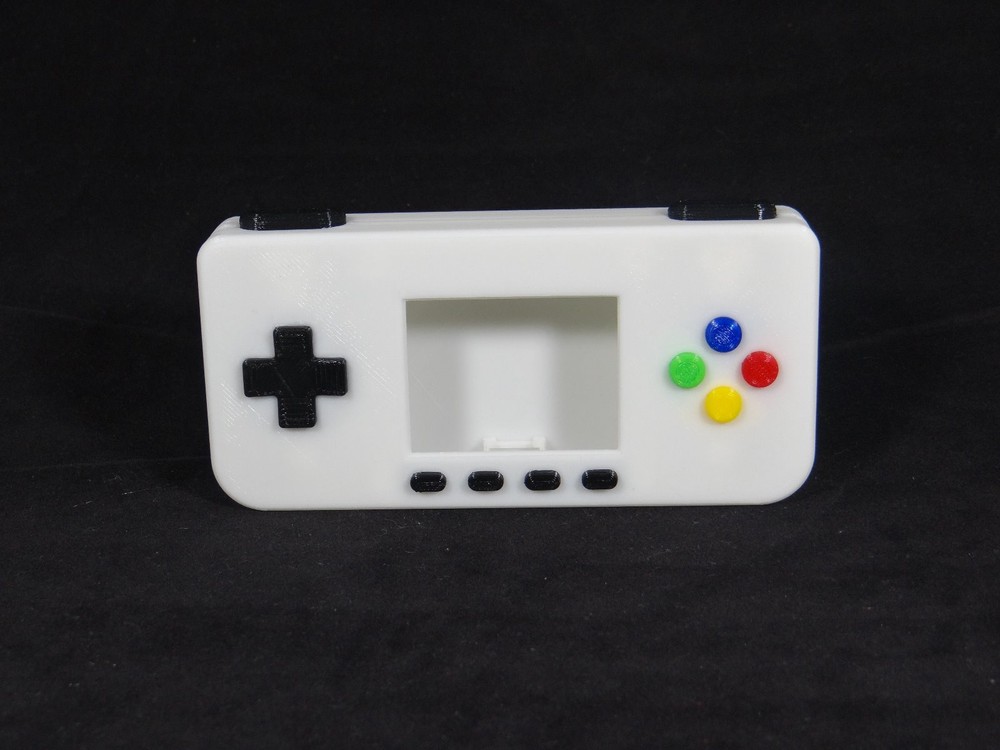 PiGRRL Zero WHITE Game Boy Case Buttons Screws Washers Gameboy Raspberry Pi Zero